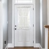 Ellis Curtain Shadow Stripe 1.5" Rod Pocket Semi Sheer Door Curtain Panel White - 2 of 4