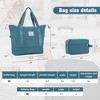 NAYSAYE Luggage Softside Expandable 3 Piece Luggage Set with Duffel Bag TSA Lock Spinner Wheels for Travel, Green, 18.9"*12.2"*28" - 4 of 4