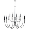 Capital Lighting Amara 12 - Light Chandelier in  Matte Black/Brass - 2 of 4