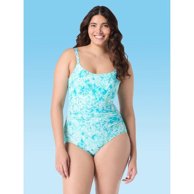 Roxanne Shirred Cabana Lights One Piece Swimsuit