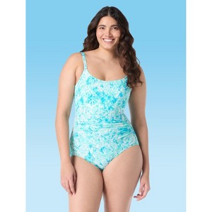Roxanne Shirred Cabana Lights One Piece Swimsuit - 1 of 2