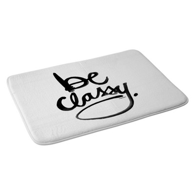 Kal Barteski Be Classy Bath Rugs and Mats White 24" x 36" - Deny Designs