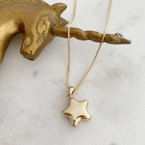Polly Star Locket Necklace Silver One Size Honeycat Target