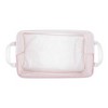 Design Imports Set of 2 Rectangle L 10.5 x 17.5 x 10 Pe Coated Cotton Poly Laundry Bins Stripe Rose - 2 of 4