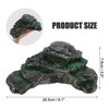 Unique Bargains Resin Tortoise Rock Turtle Basking Platform 8.1"x3.9"x2.9" Gray Green 1 Pcs - 4 of 4