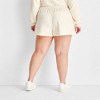 Women's High-Rise Sporty Fashion Shorts - Future Collective Cream - 2 of 3