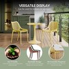 WestinTrends Playa 3-Piece Outdoor Resin Patio Bistro Set with Stackable Patio Dining Side Chairs - 4 of 4