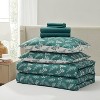 Nestl Bed in a Bag, 7pc Comforter Set Botanical Design, Modern Comforter Sets with Sheets, Bed in a Bag Bed Set - 3 of 4
