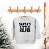 The Juniper Shop Santa's Little Helper Words Toddler Graphic Sweatshirt - image 2 of 3