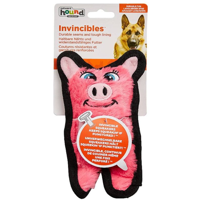 Outward Hound Invincibles Minis Pig Dog Toy, 4 of 5