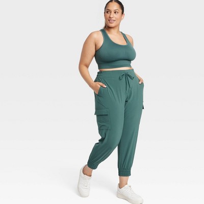 All In Motion Women's Flex Woven Cargo Joggers UPF 50+ Sports Quick - Picture 10 of 33