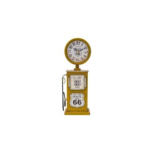 Yosemite Home Decor Route 66 Yellow Table Top Clock - 1 of 4