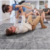Vynxaria LOOM & LUXE 2x8 Indoor/Outdoor Area Rug - White/Grey Trellis Design - 4 of 4