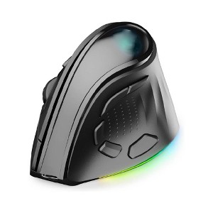 Evo Bytes Tri-Mode Ergonomic RGB Vertical Mouse - 1 of 4