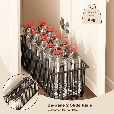 WhizMax Pull Out Cabinet Organizer Heavy Duty,2PCS Carbon Steel Slide Out Drawers Multifunctional Sliding Pantry Shelves For Kitchen Base Cabinet Organization — фото 4
