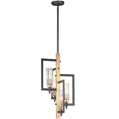 Maxim Lighting Flambeau 4 - Light Pendant in  Black/Antique Brass