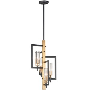 Maxim Lighting Flambeau 4 - Light Pendant in  Black/Antique Brass - 1 of 4