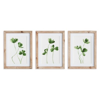Plum & Post Clover Cuttings Petite Prints, Set Of 3
