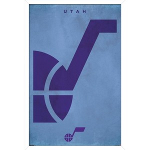 Trends International NBA Utah Jazz - Logo 25 Framed Wall Poster Prints - 1 of 4