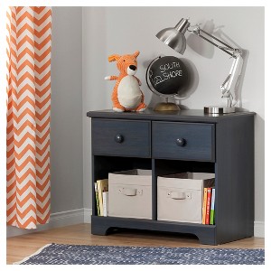 Summer Breeze 2-Drawer Double Nightstand - Blueberry - South Shore