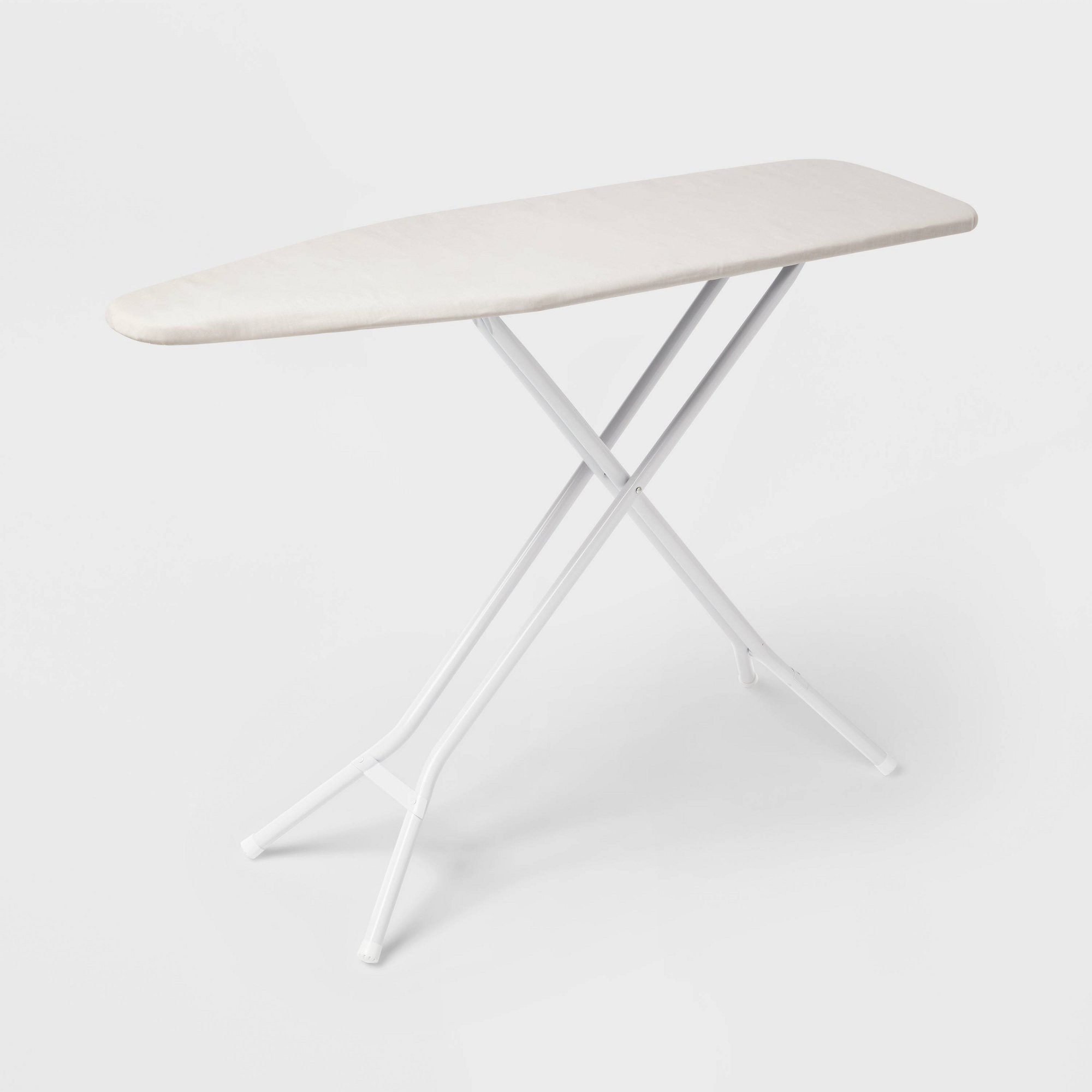 Standard Ironing Board White Metal with Creamy Chai Cover - Brightroom™