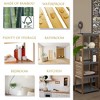 Evideco French Home Goods Bath Linen Storage Floor Shelf Elements Acacia - Gray Wood - image 3 of 4