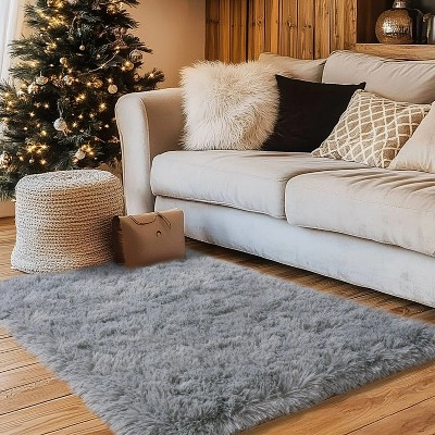 2x3 Fluffy Rug for Bedroom, Kids Room, Baby Room, Small Area Rug, Soft Rug