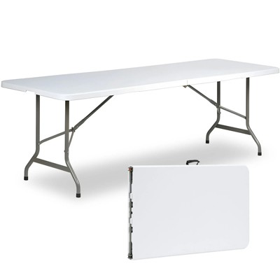SUGIFT 8ft Folding Table Long Party Table