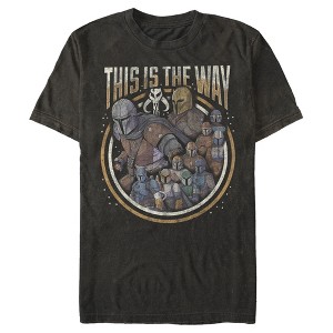 Men's Star Wars The Mandalorian Group Shot This Is The Way T-Shirt - 1 of 4