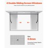 VEVOR Concession Window 60x36 in, Aluminum Alloy Service Window for Food Truck, Up to 85 Degrees Stand Serving Window with 4 Sliding Windows, White - 4 of 4