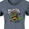 Women's - Teenage Mutant Ninja Turtles - Raphael Going In Loud Graphic T-shirt Dress - 2 of 4