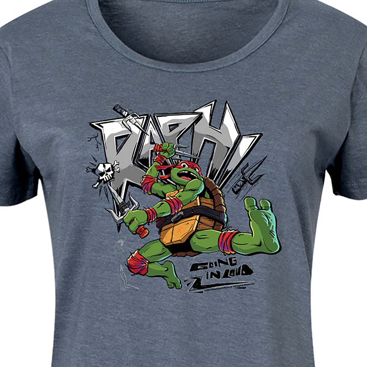 Women's - Teenage Mutant Ninja Turtles - Raphael Going In Loud Graphic T-shirt Dress - thumbnail 2