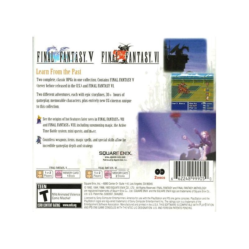 Final Fantasy Anthology - PlayStation, 2 of 3