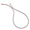 Guili 4mm Tennis Necklace in White, Gold, or Rose Gold with Clear Cubic Zirconia for Radiant Shine and Timeless Elegance at Formal Occasions. - 2 of 3