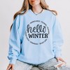 Simply Sage Market Women's Lightweight Garment Dyed Graphic Sweatshirt Hello Winter - 2 of 4