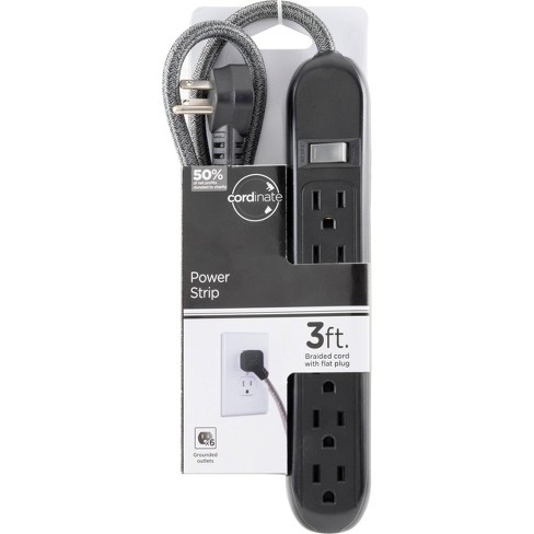 Flat Extension Cord With Duplex Outlet