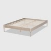 Colette French Bohemian Wood Platform Bed Frame - Baxton Studio - 3 of 4