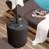BENCMATE Umbrella Bases Versatile Patio and Garden Table Stand, All Weather Useful to Enjoy Outdoor Time with Family, Black, 14.8"*14.8"*16.7" - 3 of 4
