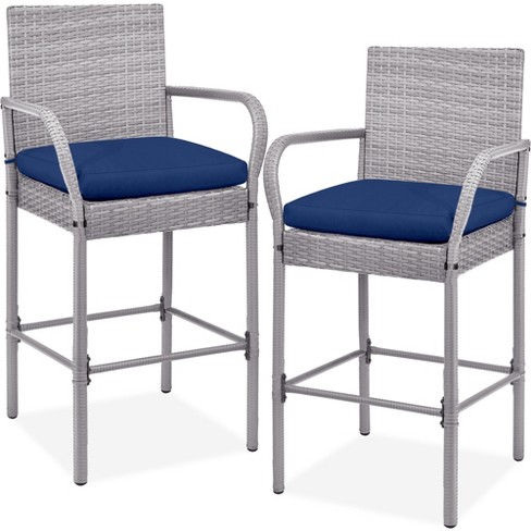 Wicker bar stools set best sale of 2