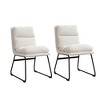 NicBex Set of 2 Modern Upholstered Dining Chair with Sled Base,Comfort Armless Chairs for Kitchen,Living Room - 4 of 4