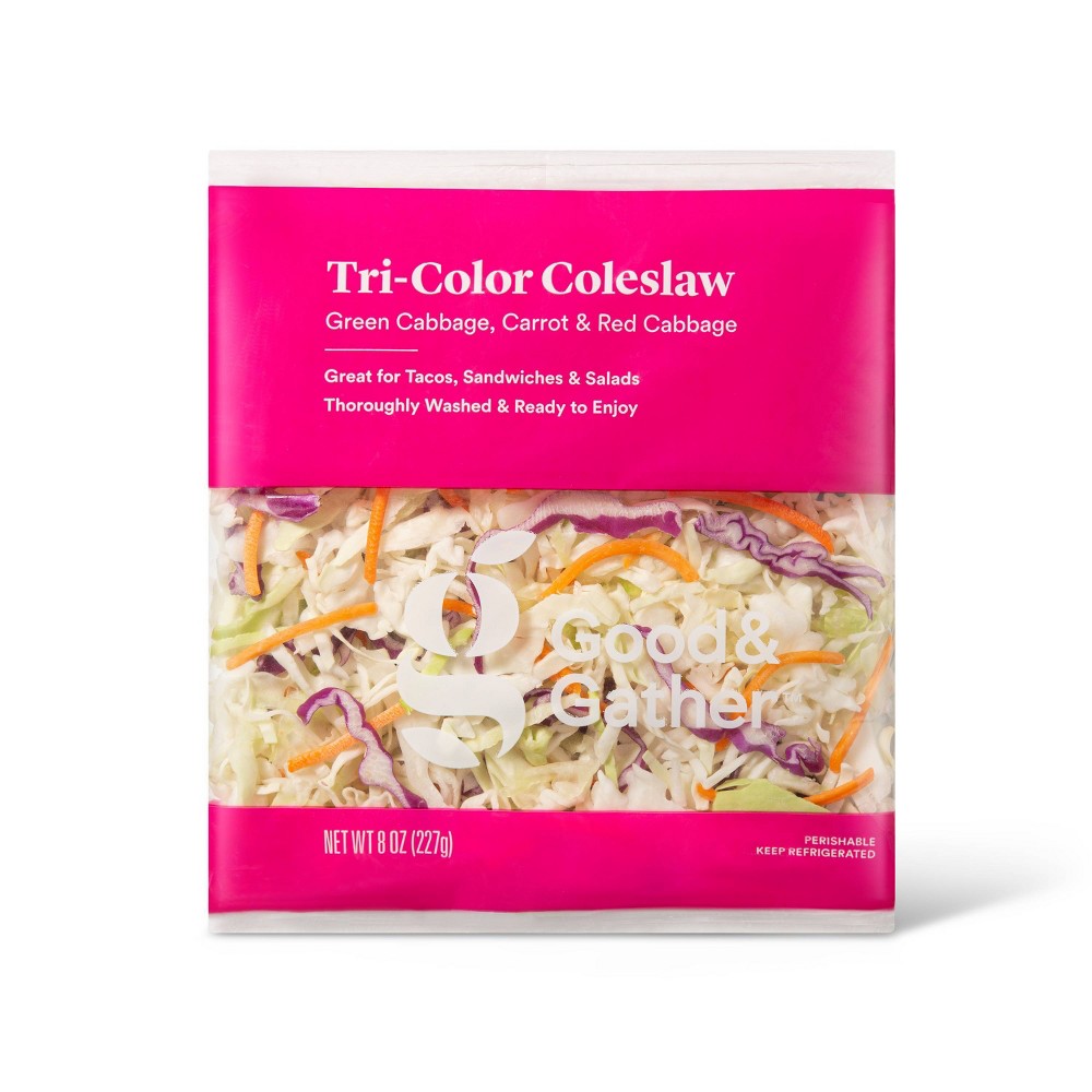 TRI-COLOR COLESLAW GREEN CABBAGE, CARROT & RED CABBAGE