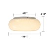 LLHZSY Cloud Glass Flush Mount Celling Light - Integrated LED-11 4/5" - 3 of 4
