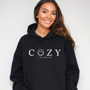 Simply Sage Market S.W.Smiley Cozy Outline Hoodie - 1 of 3
