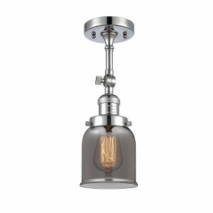 Bell - 1 Light Semi-Flush Mount In Industrial Style-13.5 Inches Tall and 5 Inches Wide - 1 of 3