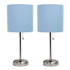 Creekwood Home Contemporary Bedside Table Lamp with Power Outlet - 4 of 4