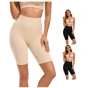 INSPIRE CHIC 3 Pcs Women's Butt Lifter Thigh Slimmers High Elasticity Control Waist Panties - 1 of 4
