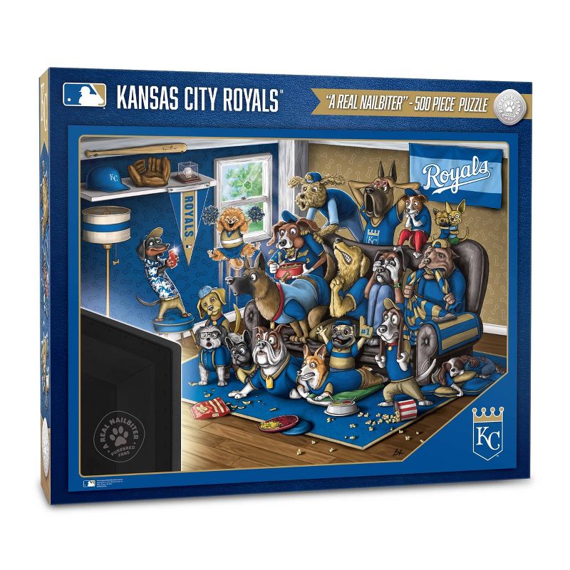MLB Kansas City Royals Purebred Fans &#39;A Real Nailbiter&#39; Puzzle - 500pc, 1 of 4
