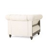 Mid-Century Club Chair Armchair with Fabric for living room-Christopher Knight Home - 3 of 4