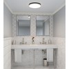 Quoizel Lighting Weldin 1 - Light Flush Mount in  Matte Black White - 2 of 4