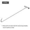 Unique Bargains Stainless Steel T-Handle Kitchen Butcher Shop Meat Boning Hook 4 Pcs - 3 of 3